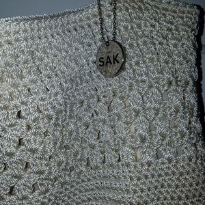 "The Sak" Crochet  bag with change purse